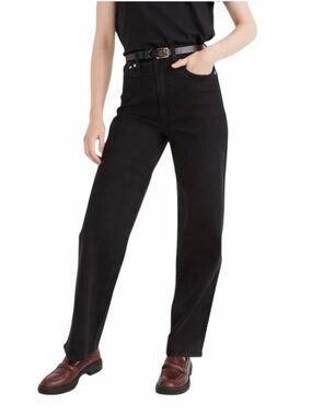 Madewell Black The Perfect Vintage Wide-Leg Jean Size 28 #2128